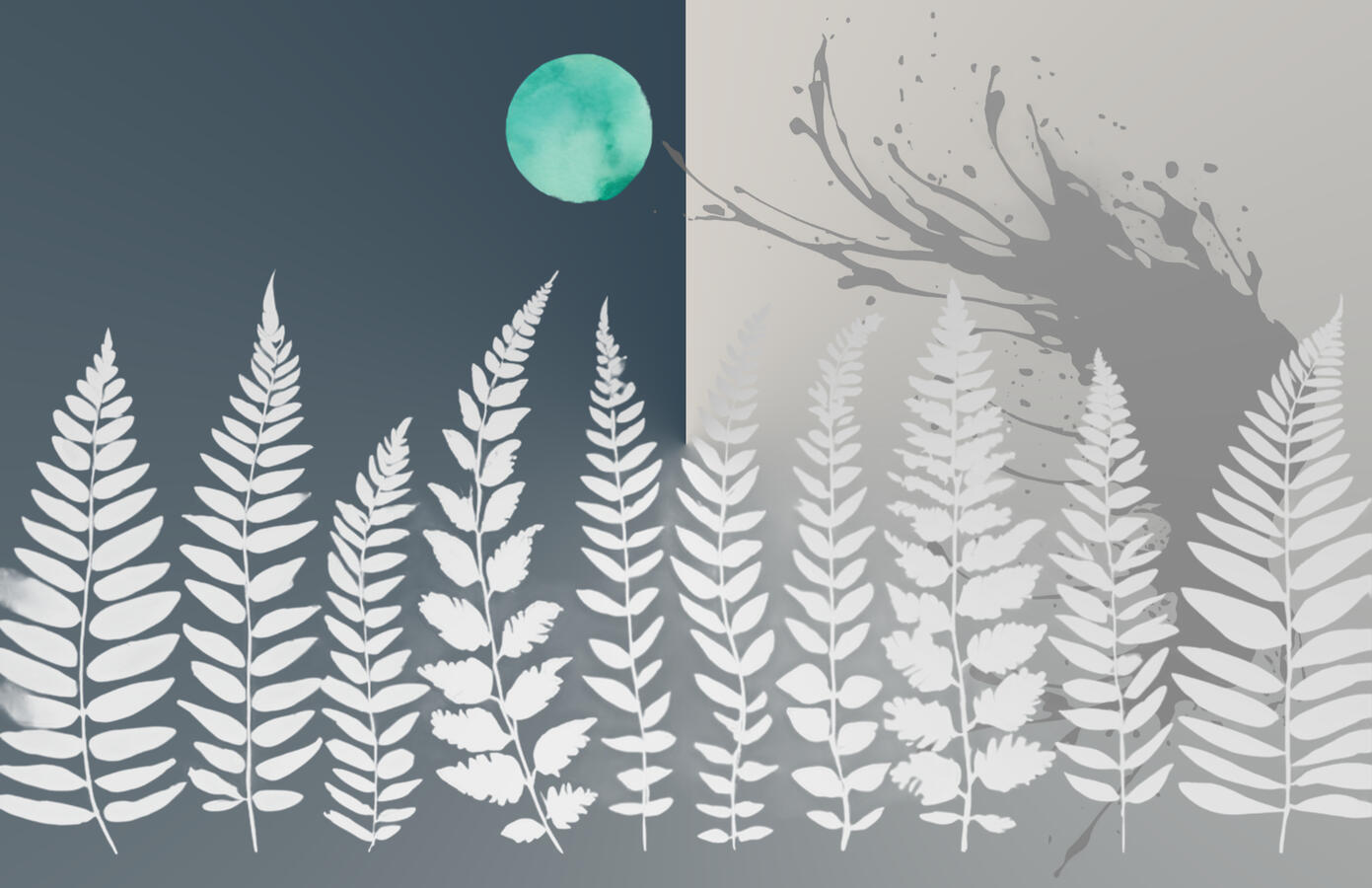 Fern aqua moon